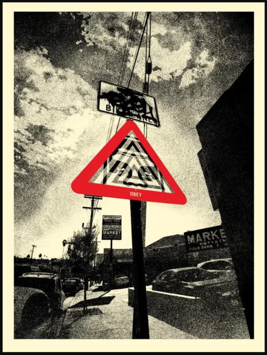 Shepard Fairey (OBEY) (1970) - Warning Signs