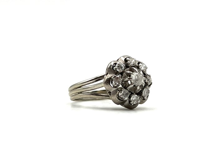 Ingen mindstepris - Ring - 18 kraat Hvidguld, Platin -  0.55ct. tw. Diamant (Natur)