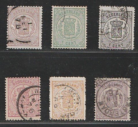 Holland 1869/1871 - våben serie - NVPH 13/18