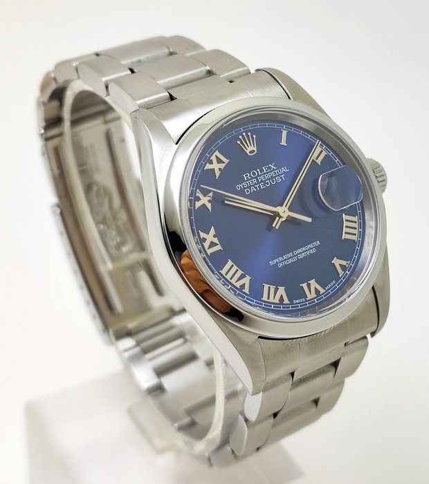 Rolex - Datejust 36 - Blue Dial - Ref. 16200 - Mænd - 2002