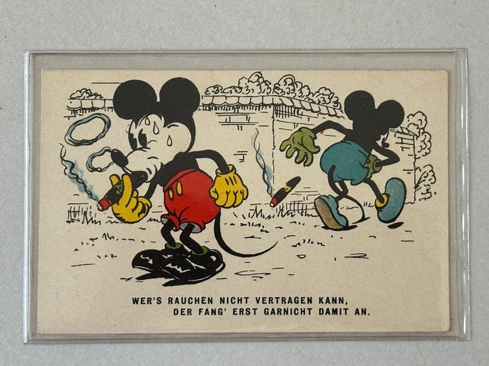 Mickey Mouse - 7 Tyske postkort (begyndelsen af 1930'erne) - WHB