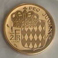 Monaco 1/2 Franc 1965 Rainier III - Essai en or