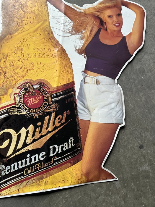 miller - genuine draft - Reklameplakat - metalplade