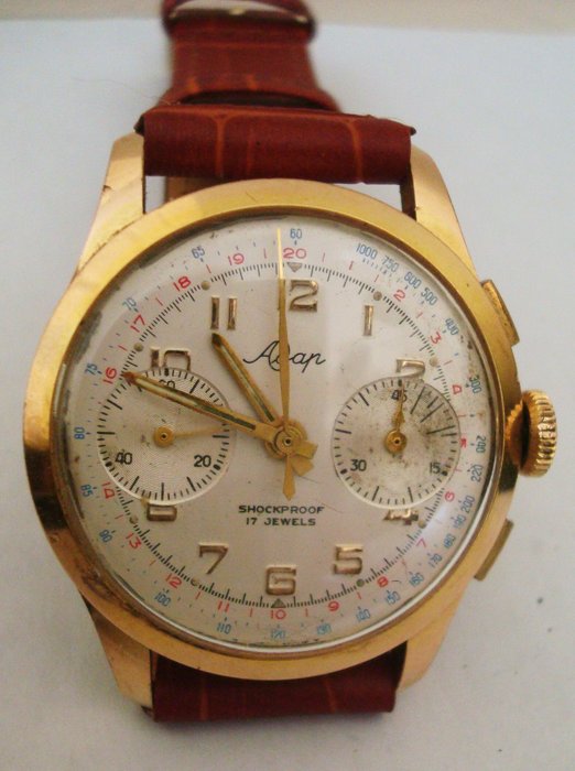 Adap Landeron cal 248 - Split-Seconds Chronograph - Ingen mindstepris - Unisex - 1960-1969