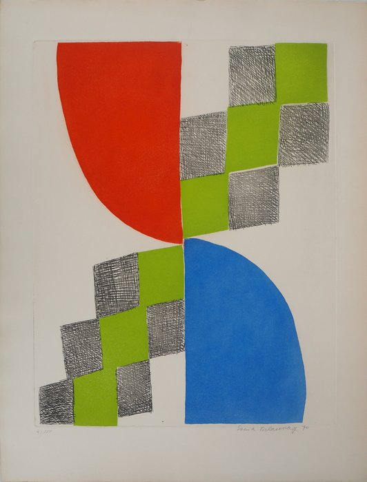 Sonia Delaunay (1885-1979) - Composition abstraite : Danse, rythme sans fin