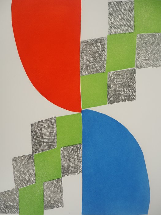 Sonia Delaunay (1885-1979) - Composition abstraite : Danse, rythme sans fin