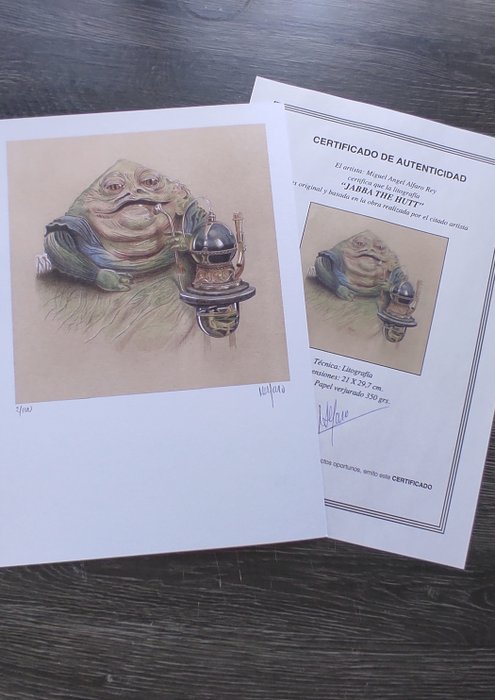 Miguel Ángel Alfaro Rey - Star Wars - Litografía Set of 5 - limited edition - New A4 - with Coa