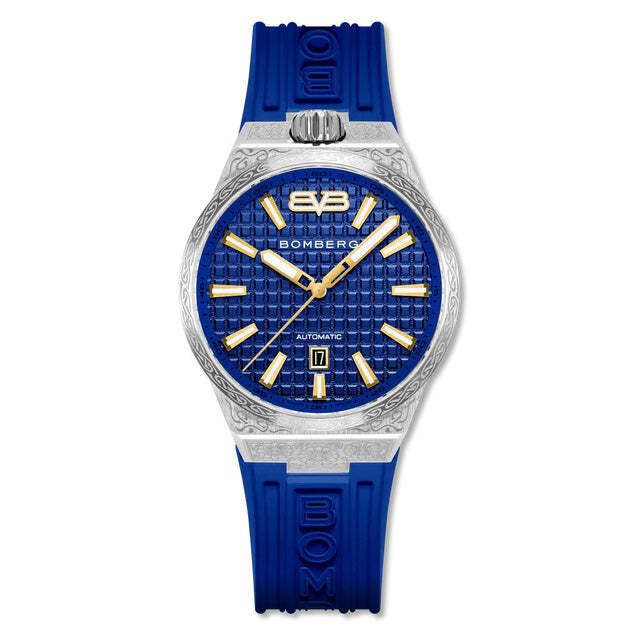 Bomberg - Ingen mindstepris - BF43ASS12-712 - Mænd - Majestic Collection Blue Splinterny alle afgifter inkluderet