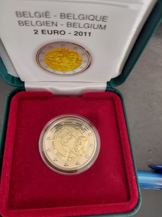 Belgien. 2 Euro 2011/2022 (2 monete) Proof  (Ingen mindstepris)