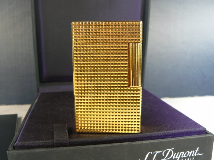 ST Dupont - Diamond tip - Lommelighter - Forgyldt