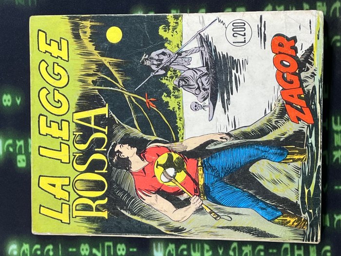 Zagor Zenith - Originale n. 60 La legge Rossa - 1 Comic - Første udgave - 1966