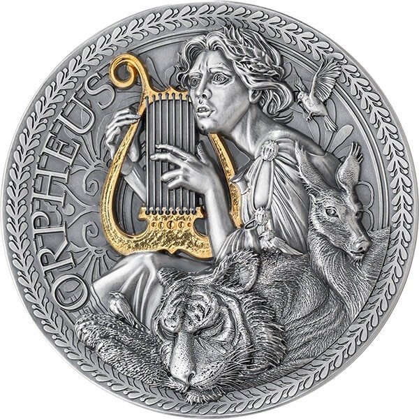 Cameroun. 1000 Francs 2023 Orpheus - The Great Greek Mythology - Antique Finish, 1 Oz (.999)  (Ingen mindstepris)