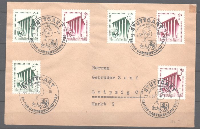 Tyske Kejserrige 1927/1939 - 4 bedre covers/FDC'er