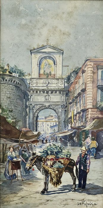 Fulvio Tessitore (1870-1933) - Porta Capuana a Napoli