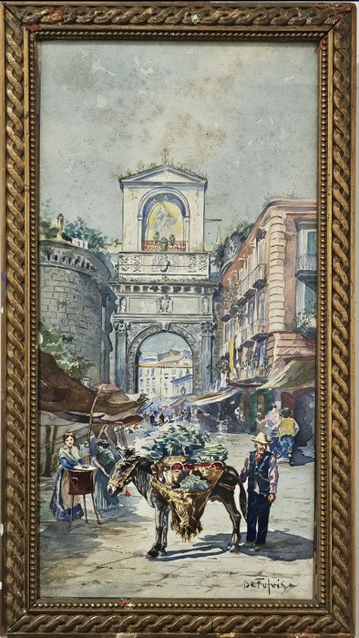 Fulvio Tessitore (1870-1933) - Porta Capuana a Napoli