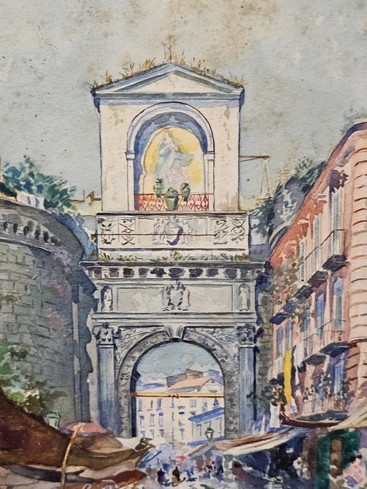 Fulvio Tessitore (1870-1933) - Porta Capuana a Napoli