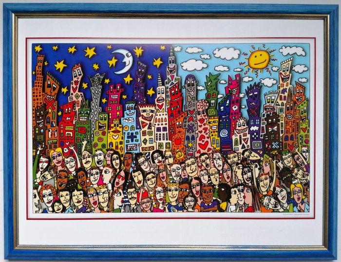 James Rizzi (after) - Make Friends With Life And People 1990er jahre