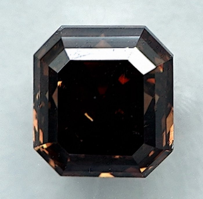 1 pcs Diamant  (Naturfarvet)  - 1.06 ct - Fancy deep Gullig Brun - SI1 - International Gemological Institute (IGI)