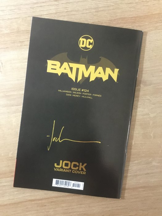 Batman #124 - card stock gold foil variant 1:50 retailer incentive - signed by Jorge Fornes - 1 Comic - Begrænset udgave - 2022