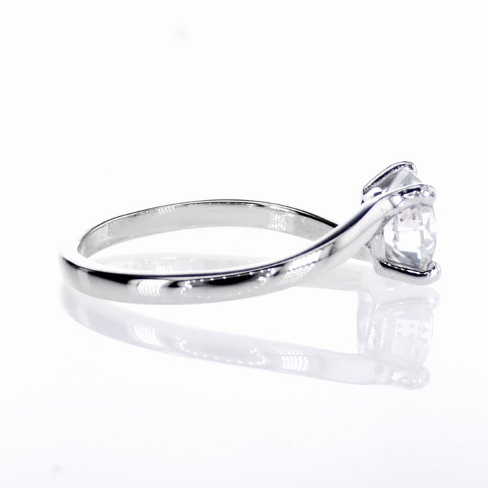 Ingen mindstepris - Forlovelsesring - 14 karat Hvidguld -  1.10ct. tw. Diamant (Natur)