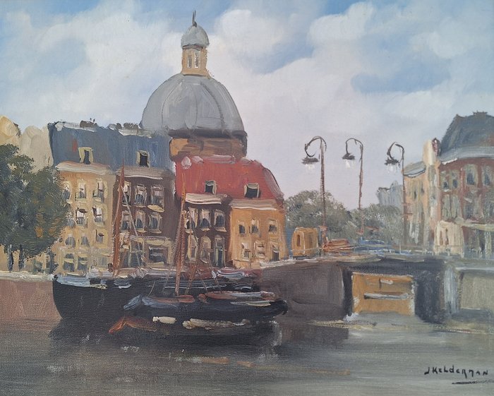 Jan Kelderman 1914-1990 - Amsterdam Lutherse kerk aan het Singel