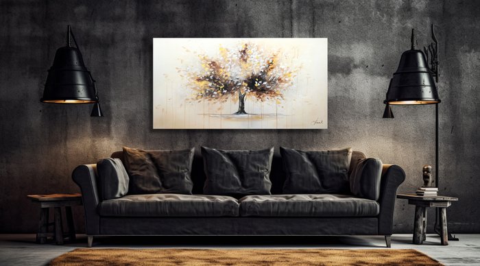 Monika Spiewak - TRee  - XXL -  on Frame - Ready to Hang