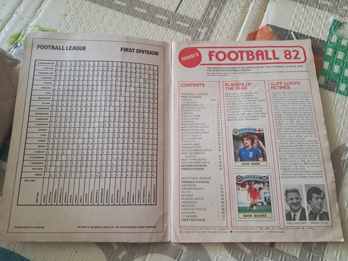 Panini - Football 82 UK - 1 Complete Album