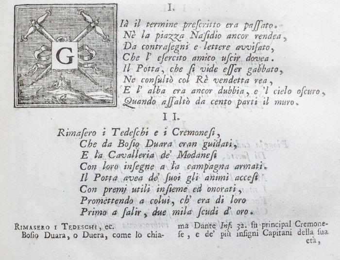 Tassoni - La Secchia Rapita - 1744