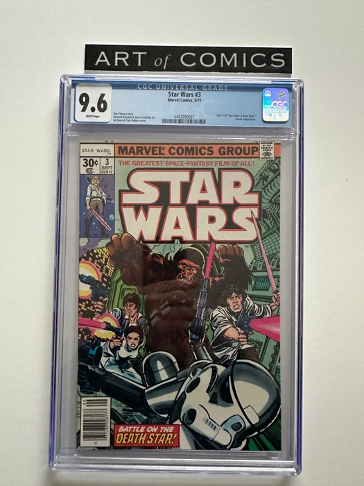 Star Wars #3 - Part 3 Of "Star Wars: A New Hope" Movie Adaption - CGC Graded 9.6 - 1 Graded comic - Første udgave - 1977