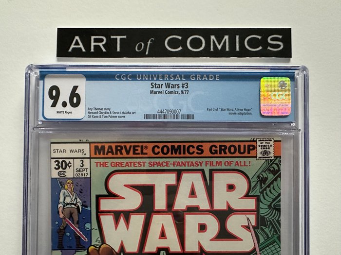 Star Wars #3 - Part 3 Of "Star Wars: A New Hope" Movie Adaption - CGC Graded 9.6 - 1 Graded comic - Første udgave - 1977