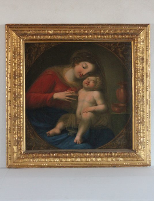 Italiensk skole (XVIII) - Madonna con Bambino