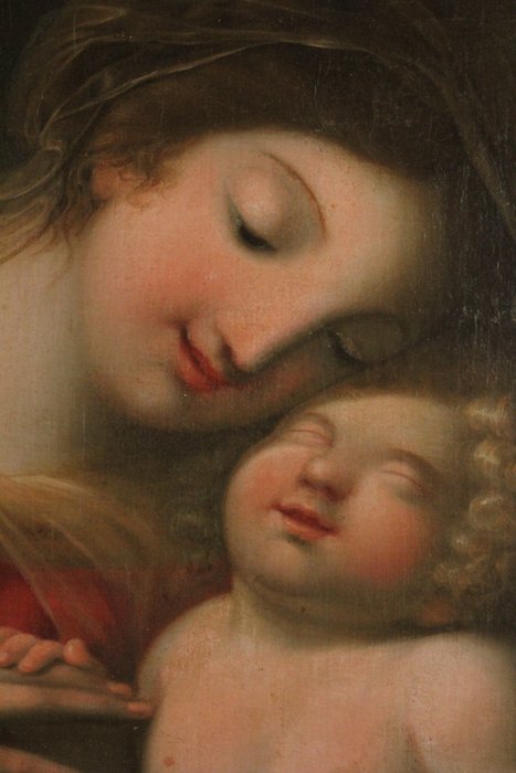 Italiensk skole (XVIII) - Madonna con Bambino