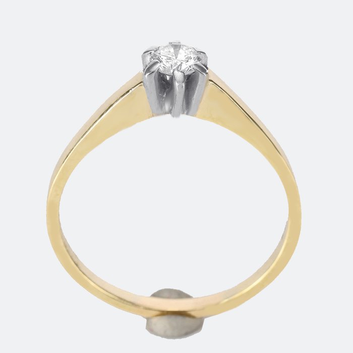 Ingen mindstepris - Designer jewellery - Ring - 14 karat Gulguld, Hvidguld -  0.38ct. tw. Diamant (Natur)  - Huscertifikat