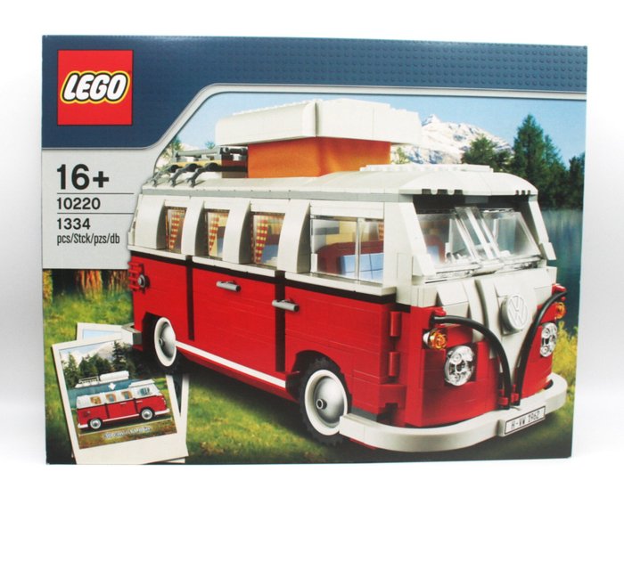 Modelbil - 10220 - LEGO Creator Expert Volkswagen T1 Camper Van 10220 Byggesæt (1334 stk.)