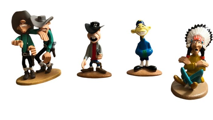 Lucky Luke - 4 Figurine - Leblon Delienne/Atlas