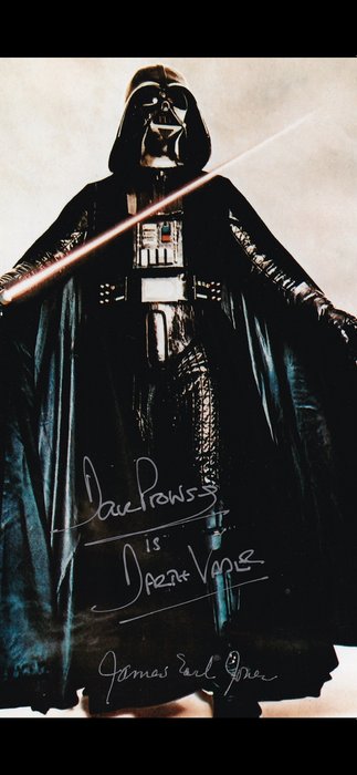 Star Wars - Signed by James Earl Jones (+) (Voice of Darth Vader)