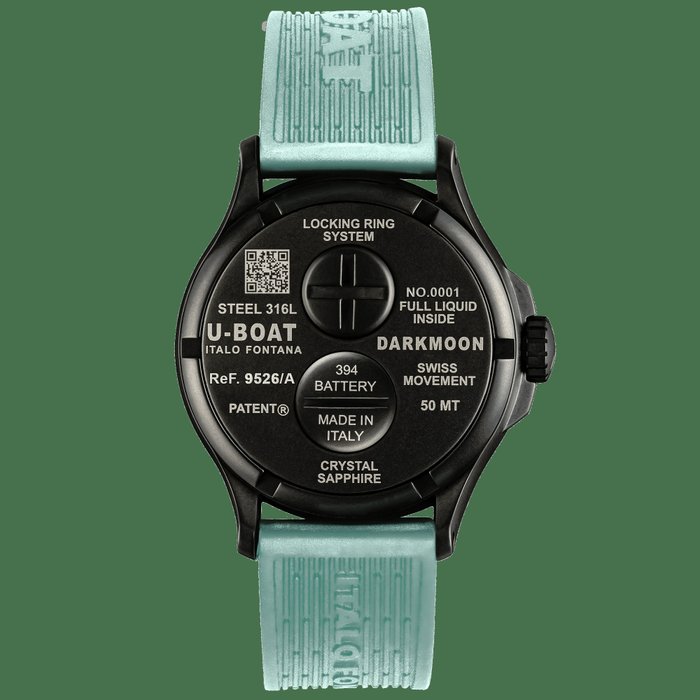 U-Boat - Watch Darkmoon 44 Aquamarine Curve Black PVD - BRAND NEW - 9526/A - Mænd - 2011-nu