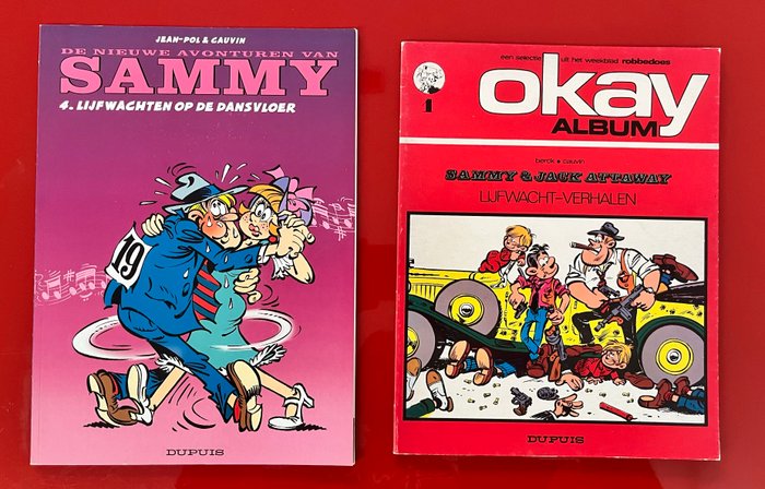 Sammy 1-22, 28, 32, Nieuwe avonturen nr. 4, Okay reeks nr. 1. - 26 Album - Første udgave - 1972