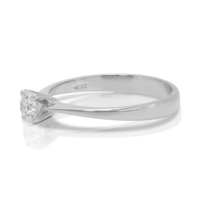 Ring - 18 kraat Hvidguld -  0.31ct. tw. Diamant (Natur)