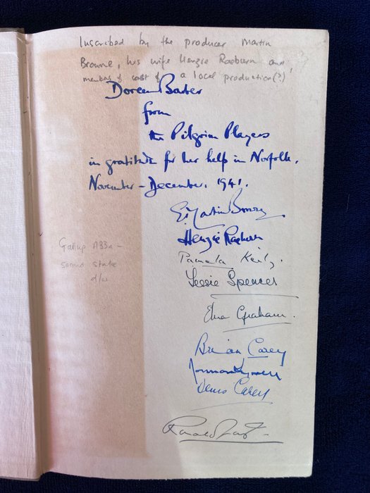 TS Eliot - The Family Reunion: a play [signed by cast] - 1939