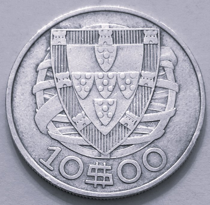 Portugal. Republic. 10 escudos - 1932 + 1933 (escassa) + 1934 + 1940 - 4 Moedas  (Ingen mindstepris)