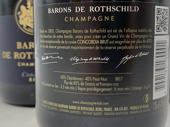 Barons de Rothschild Concordia - Champagne Brut - 6 Flasker (075 L)