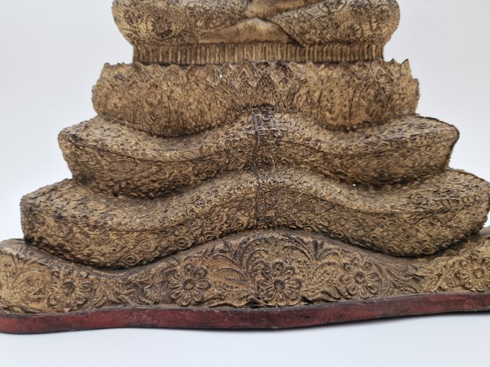 Buddha bronze 42 cm - Naga Throne - Thailand