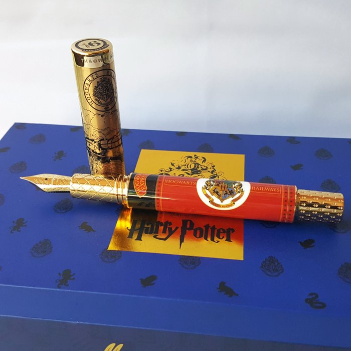 Montegrappa - Harry Potter Edition - Platform 9 ¾ - Hogwarts Express - Gold - New - Fyldepen