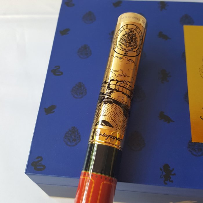 Montegrappa - Harry Potter Edition - Platform 9 ¾ - Hogwarts Express - Gold - New - Fyldepen