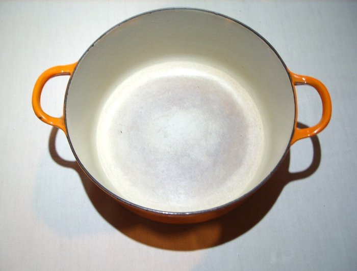 Le Creuset - Een originele Le Creuset cocotte met deksel - Pande - Støbejern