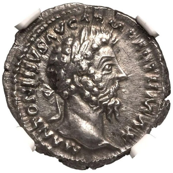 Romarriket. Marcus Aurelius (AD 161-180). Denarius