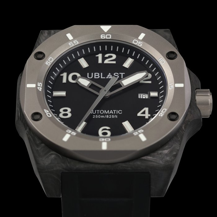 Ublast - Fusion Carbon  Titanium - Limited Edition - UBFSNLE47BW - Ingen mindstepris - Mænd - Ny