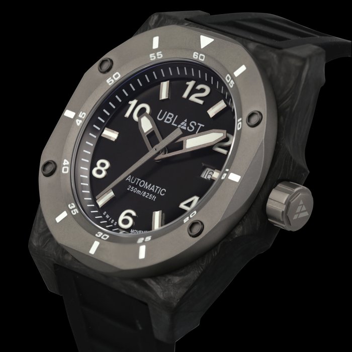 Ublast - Fusion Carbon  Titanium - Limited Edition - UBFSNLE47BW - Ingen mindstepris - Mænd - Ny