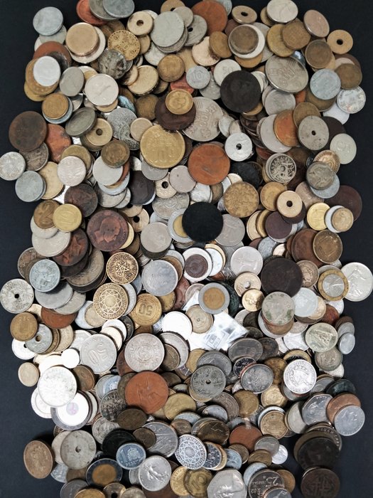 Verden. Collection of coins 3 kg  (Ingen mindstepris)